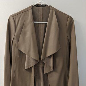 Zara Basic Faux Leather Jacket